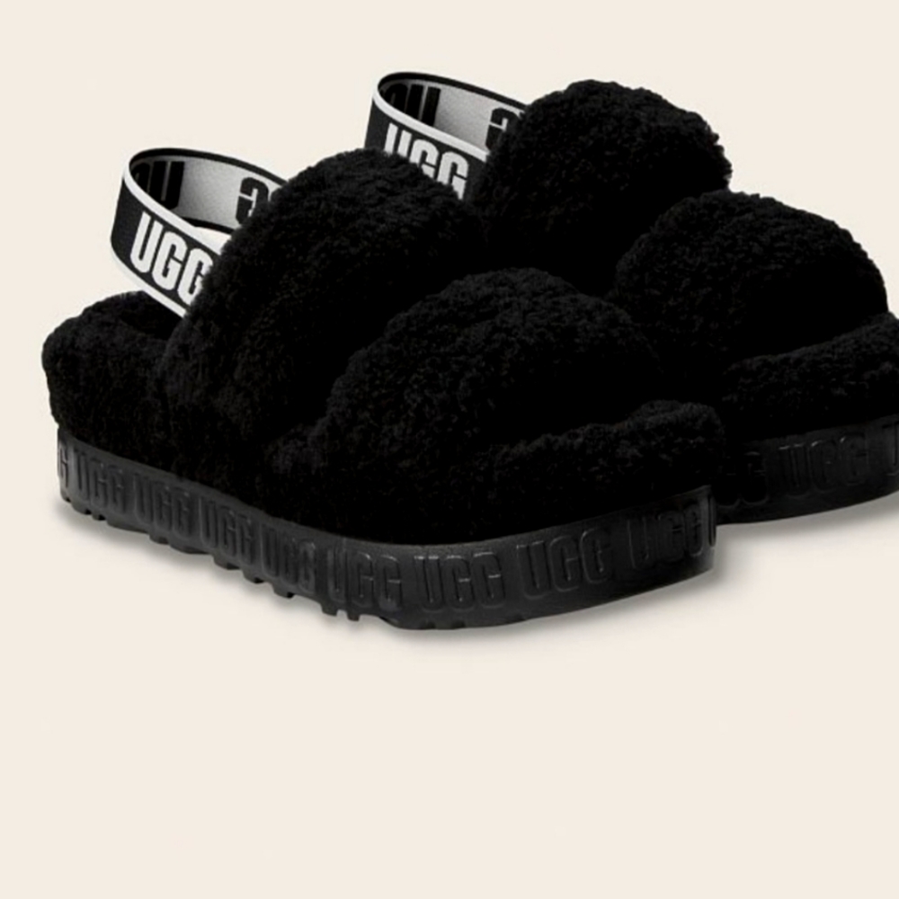 Ugg black slippers